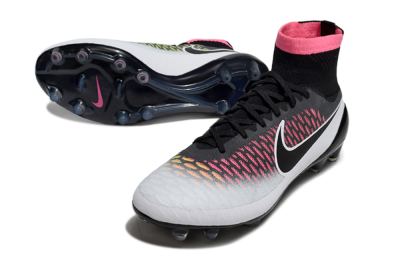 Men's Nike Magista Obra FG Football Boots - Black/Vibrant Pink/White