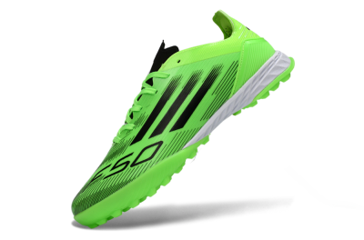 Men's Adidas F50 Pro TF Football Shoes - Green/Neon Green/Electric Green