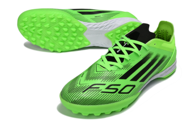 Men's Adidas F50 Pro TF Football Shoes - Green/Neon Green/Electric Green