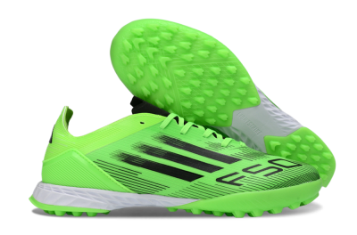 Men's Adidas F50 Pro TF Football Shoes - Green/Neon Green/Electric Green