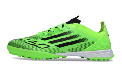 Men's Adidas F50 Pro TF Football Shoes - Green/Neon Green/Electric Green