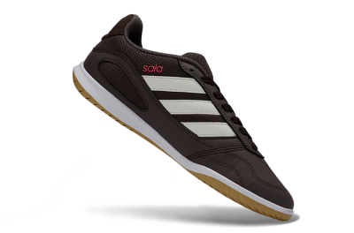 Men's Adidas Top Sala IC Football Shoes - Brown/Cream/Gold