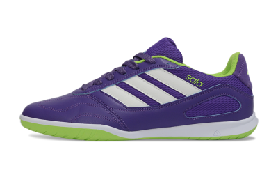 Men's Adidas Top Sala IC Football Shoes - Purple/Lime Green/White