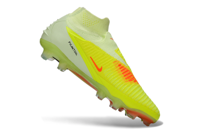 Unisex Nike Phantom 6 Elite High FG Football Boots - Yellow/Fluorescent Yellow/Neon Orange