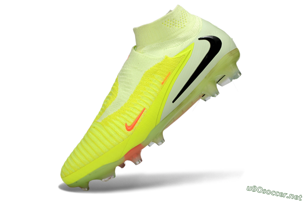 Unisex Nike Phantom 6 Elite High FG Football Boots - Yellow/Fluorescent Yellow/Neon Orange 5