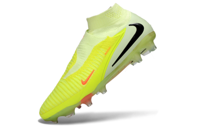 Unisex Nike Phantom 6 Elite High FG Football Boots - Yellow/Fluorescent Yellow/Neon Orange