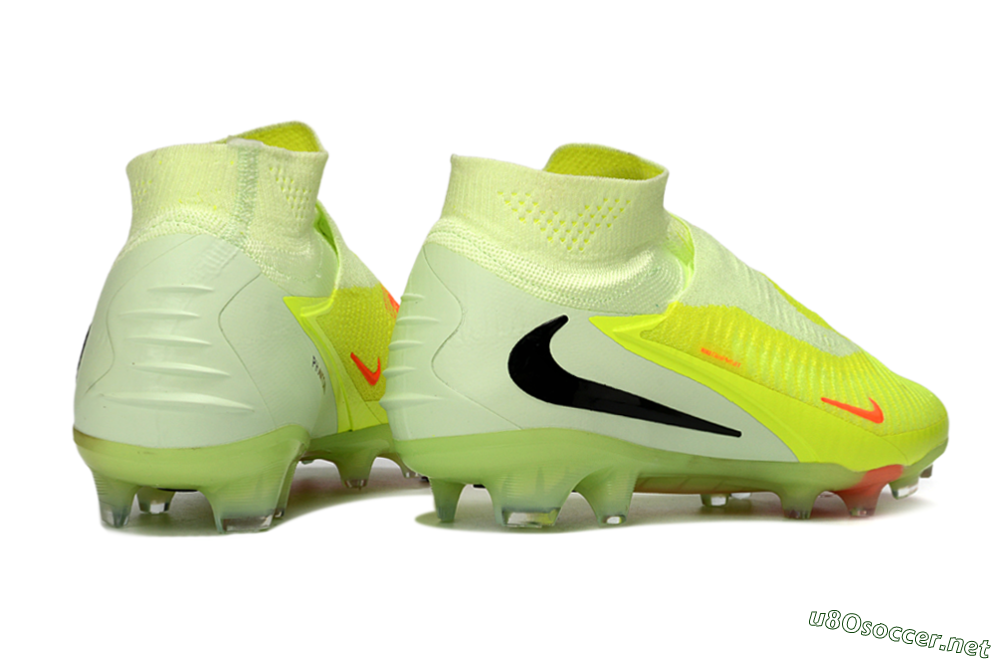 Unisex Nike Phantom 6 Elite High FG Football Boots - Yellow/Fluorescent Yellow/Neon Orange 6