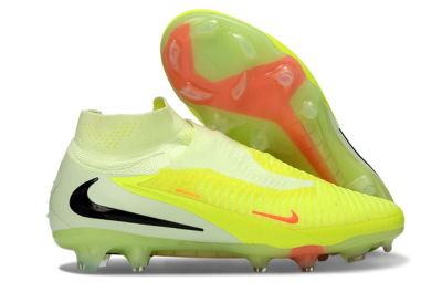 Unisex Nike Phantom 6 Elite High FG Football Boots - Yellow/Fluorescent Yellow/Neon Orange
