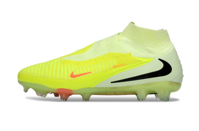 Unisex Nike Phantom 6 Elite High FG Football Boots - Yellow/Fluorescent Yellow/Neon Orange