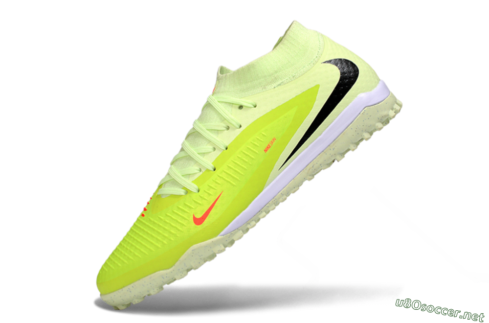 Unisex Nike Phantom 6 Elite High TF Football Shoes - Yellow/Electric Lemon/Neon Green 5