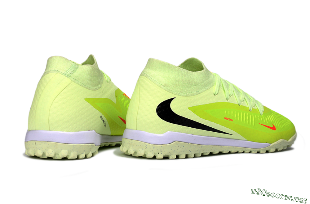Unisex Nike Phantom 6 Elite High TF Football Shoes - Yellow/Electric Lemon/Neon Green 6