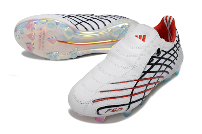 Unisex Adidas F50 Spider Elite FG Football Boots - White/Dynamic Red/Black