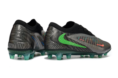 Unisex Nike Phantom 6 Elite AG Football Boots - Black/Grey/Silver