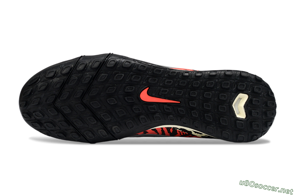 Unisex Nike Air Zoom Mercurial Vapor 16 Elite TF Football Shoes - Maroon/Crimson Red/Black 6