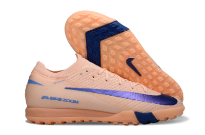 Unisex Nike Air Zoom Mercurial Vapor 16 Elite TF Football Shoes - Peach/Navy Blue/Light Orange