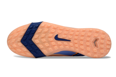 Unisex Nike Air Zoom Mercurial Vapor 16 Elite TF Football Shoes - Peach/Navy Blue/Light Orange