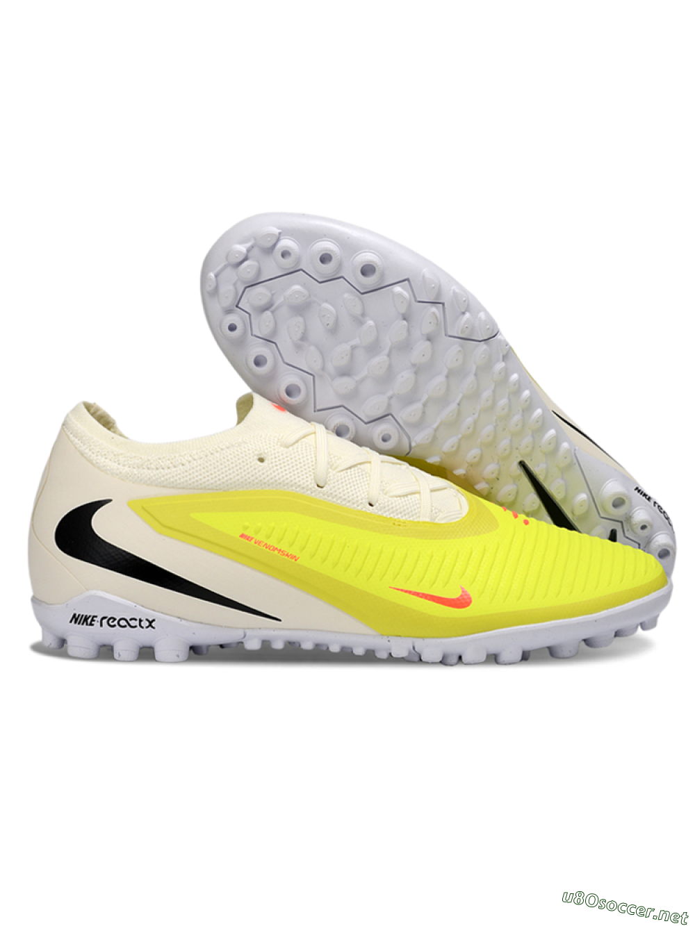 Unisex Nike Phantom 6 Elite Low TF Football Shoes - Yellow/Neon Yellow/White 2