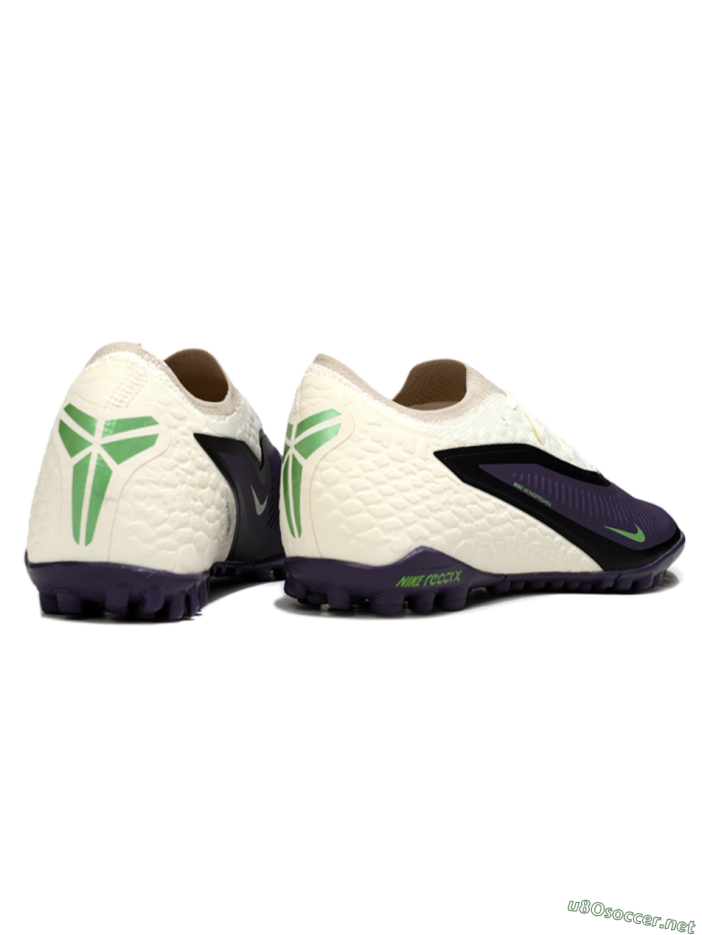 Unisex Nike Phantom 6 Elite Low TF Football Shoes - Purple/Electric Green/Off White 6