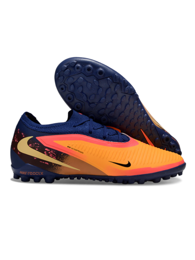 Unisex Nike Phantom 6 Elite Low TF Football Shoes - Orange/Deep Blue/Flame Pink