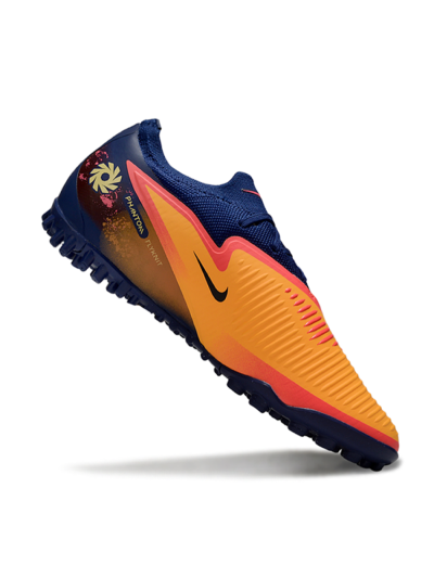 Unisex Nike Phantom 6 Elite Low TF Football Shoes - Orange/Deep Blue/Flame Pink