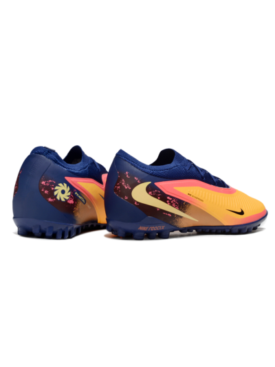 Unisex Nike Phantom 6 Elite Low TF Football Shoes - Orange/Deep Blue/Flame Pink