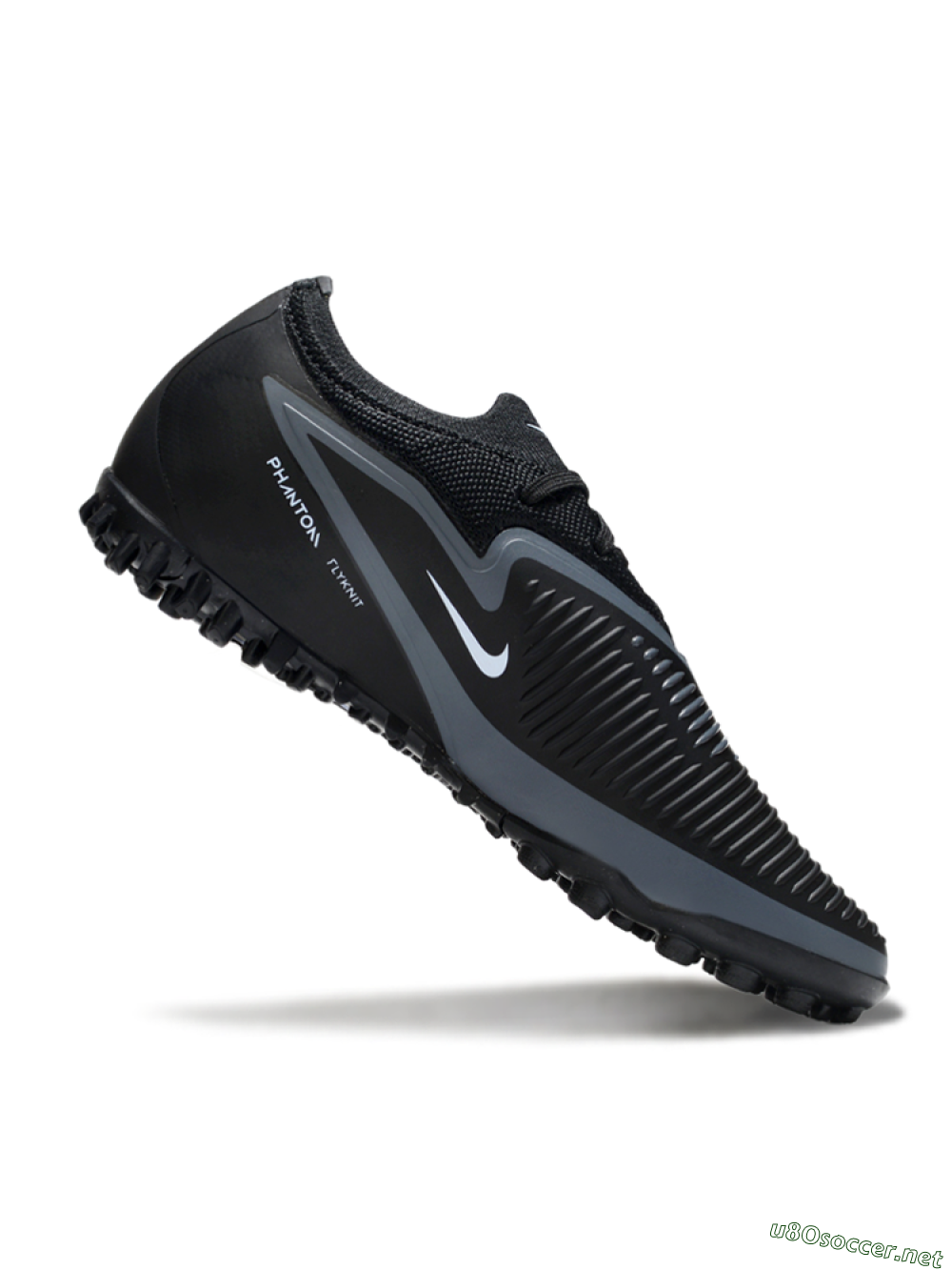 Unisex Nike Phantom 6 Elite Low TF Football Shoes - Black/Charcoal Gray/White 4