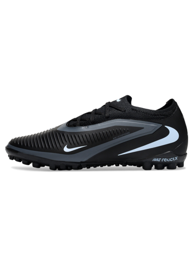 Unisex Nike Phantom 6 Elite Low TF Football Shoes - Black/Charcoal Gray/White