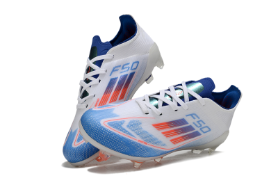 Kids Adidas F50 Elite FG Football Boots - Blue/Electric Blue/White