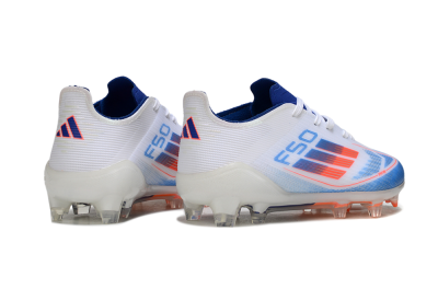 Kids Adidas F50 Elite FG Football Boots - Blue/Electric Blue/White