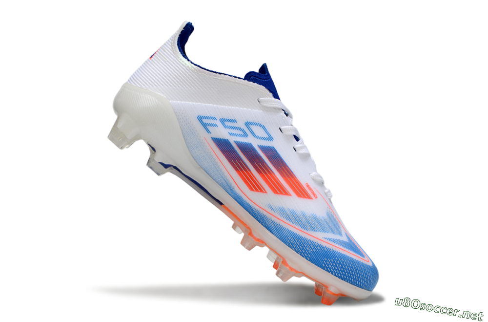 Kids Adidas F50 Elite FG Football Boots - Blue/Electric Blue/White 3