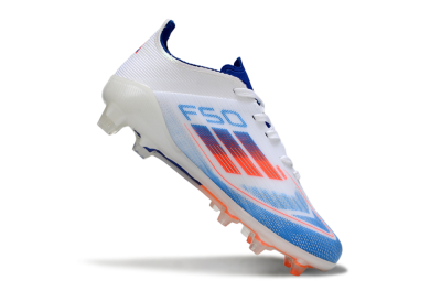 Kids Adidas F50 Elite FG Football Boots - Blue/Electric Blue/White