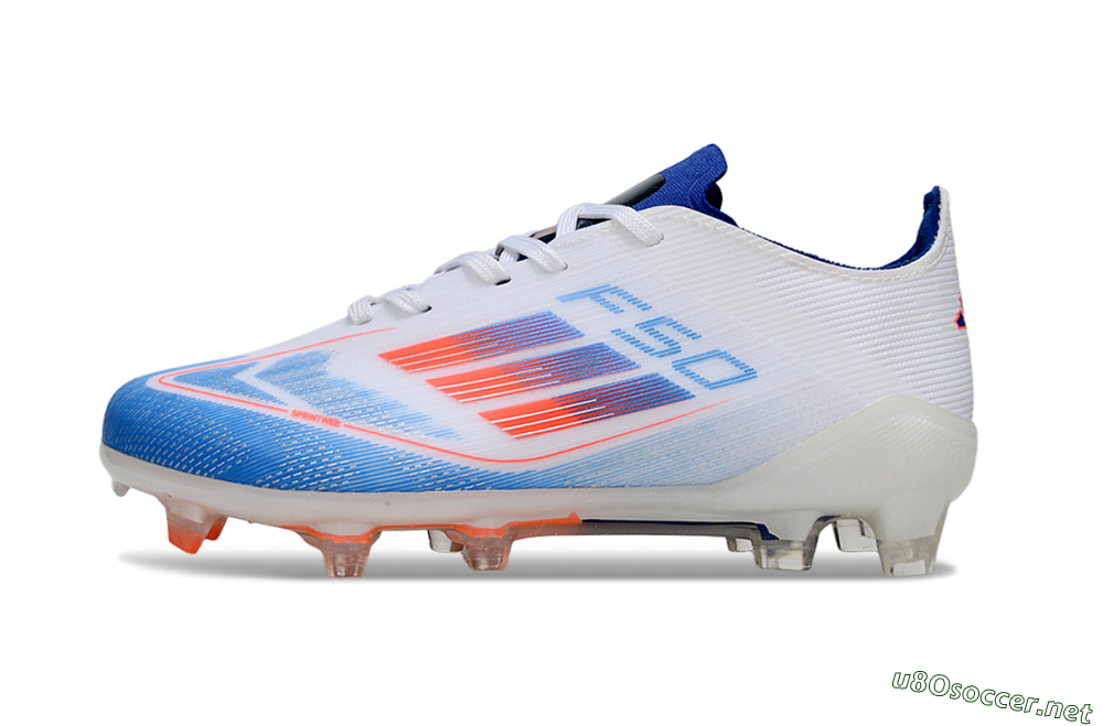 Kids Adidas F50 Elite FG Football Boots - Blue/Electric Blue/White 2