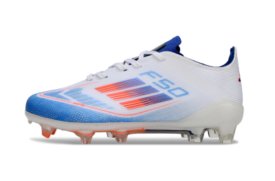Kids Adidas F50 Elite FG Football Boots - Blue/Electric Blue/White