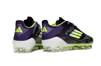 Kids Adidas F50 Elite FG Football Boots - Purple/Lime Green/Dark Purple