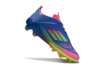 Kids Adidas F50 Elite FG Football Boots - Blue/Neon Pink/Neon Yellow