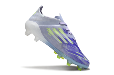 Kids Adidas F50 Elite AG Football Boots - Purple/Lime Green/Light Blue