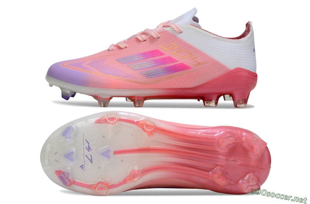 Kids Adidas F50 Elite FG Football Boots - Pink/Pastel Dream/Sunset Glow 1