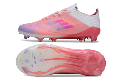 Kids Adidas F50 Elite FG Football Boots - Pink/Pastel Dream/Sunset Glow