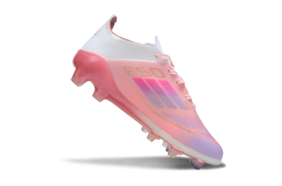 Kids Adidas F50 Elite FG Football Boots - Pink/Pastel Dream/Sunset Glow