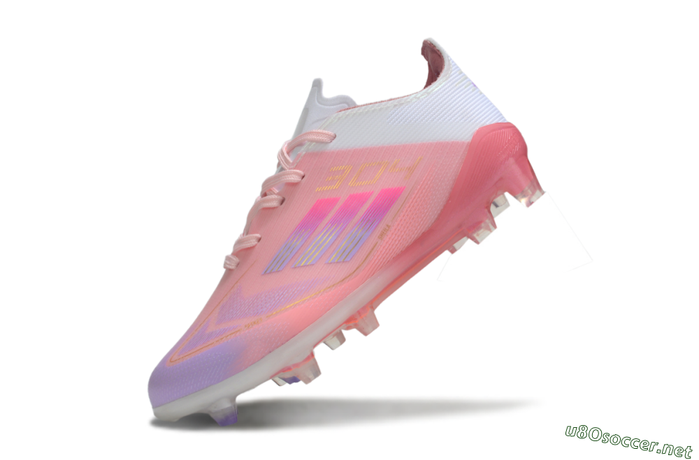 Kids Adidas F50 Elite FG Football Boots - Pink/Pastel Dream/Sunset Glow 4