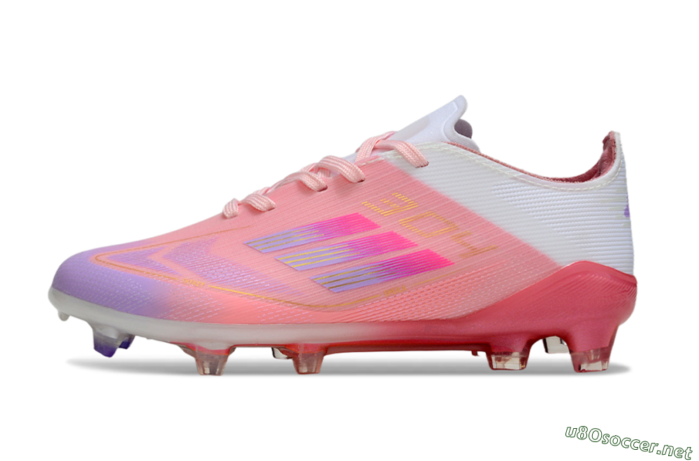 Kids Adidas F50 Elite FG Football Boots - Pink/Pastel Dream/Sunset Glow 2