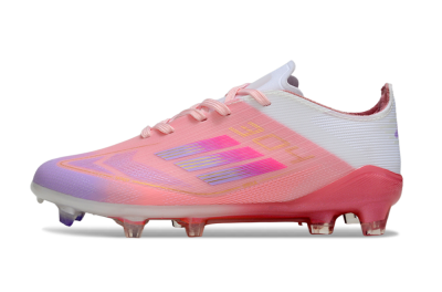 Kids Adidas F50 Elite FG Football Boots - Pink/Pastel Dream/Sunset Glow