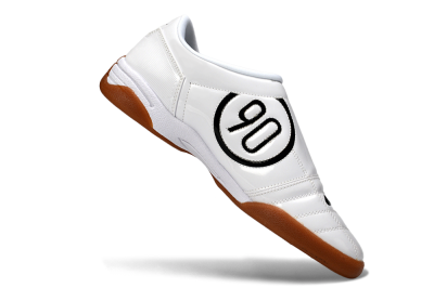 Men's Nike Total 90 III IC Football Shoes - White/Classic Black/Amber Brown