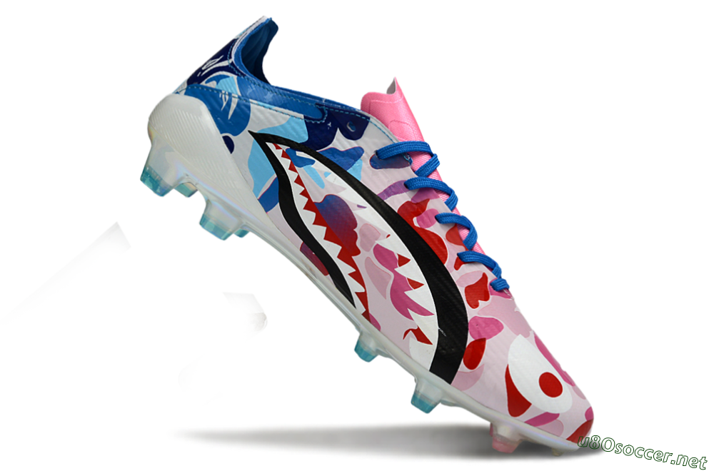 Unisex Adidas F50 Elite FG Football Boots - Pink/Blush Pink/Blue Ocean 5