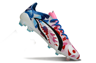 Unisex Adidas F50 Elite FG Football Boots - Pink/Blush Pink/Blue Ocean