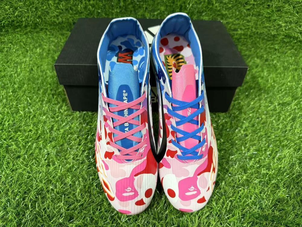 Unisex Adidas F50 Elite FG Football Boots - Pink/Blush Pink/Blue Ocean