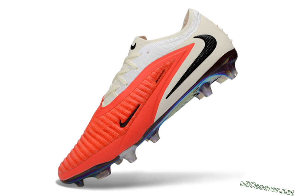 Unisex Nike Phantom 6 Elite Low FG Football Boots - Coral/Bright Orange/White 5