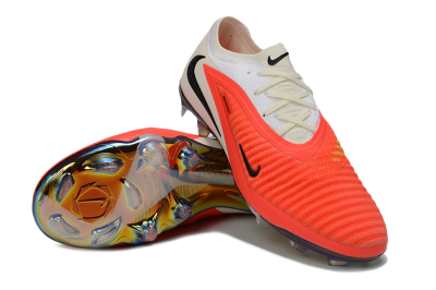 Unisex Nike Phantom 6 Elite Low FG Football Boots - Coral/Bright Orange/White
