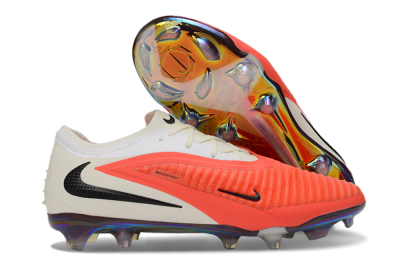 Unisex Nike Phantom 6 Elite Low FG Football Boots - Coral/Bright Orange/White