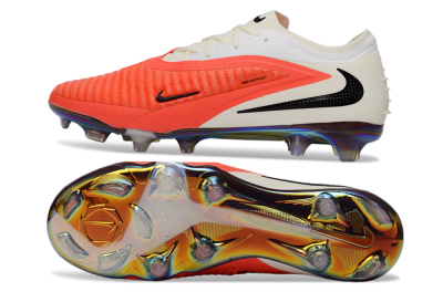 Unisex Nike Phantom 6 Elite Low FG Football Boots - Coral/Bright Orange/White